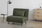 Rozkládací křeslo SMART MULTIFUNCTION 100 CM zelená manšestr