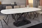 Jídelní stůl INCEPTION WHITE 130-190 CM keramika rozkládací