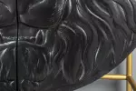 Vysoká komoda LION 140 CM černá masiv mango