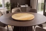 Otočný podnos SERVANT 50 CM krémový masiv mango Otočný podnos SERVANT 50 CM krémový masiv mango
