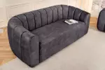 Pohovka BABYLON 3M 200 CM antracitová samet