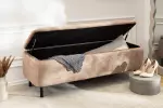 Pokojová lavice s ÚP EN VOQUE 120 CM béžová samet