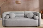 Pohovka ART DECO 3M 200 CM šedá colin bouclé