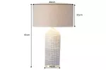 Stolní lampa ZEA 60 CM hnědá