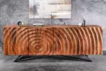 Komoda ZEN CIRCLE 3D 180 CM hnědá masiv mango Komoda ZEN CIRCLE 3D 180 CM hnědá masiv mango