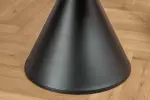 Kulatý jídelní stůl SIGNATURE 135 CM šedá/černá keramika