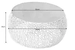 Konferenční stolek LEAF 75 CM zlatý, II. jakost (B)