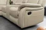 5SET televizní křeslo HOLLYWOOD béžové syntetická kůže