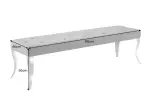 Lavice MODERN BAROCCO 170 CM ušlechtilá šedá samet Lavice MODERN BAROCCO 170 CM ušlechtilá šedá samet