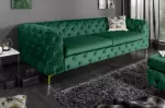 Pohovka MODERN BAROCCO 240 CM smaragdově zelená samet