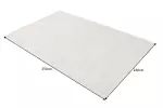 Koberec WOOL 350x240 CM stříbrně šedá vlna
