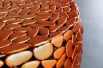 Konferenční stolek STONE MOSAIC 72 CM měděný