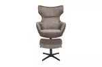 Křeslo VOGUE taupe samet otočné Křeslo VOGUE taupe samet otočné