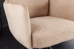 2SET židlo-křeslo BIG GEORGE šampaňsko béžové otočné