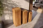 3SET odkládací stolek MAKASSAR 80 CM medový masiv mango 3SET odkládací stolek MAKASSAR 80 CM medový masiv mango