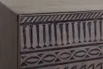 Vysoká komoda TRIBAL 3D 120 CM hnědá masiv mango