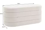 Pokojová lavice s ÚP VOQUE 115 CM taupe colin bouclé