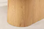 Jídelní stůl UNIQUE 200 CM bílý mramor/dýha ořech