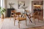 2SET jídelní židle KENNEDY masiv teak