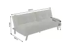 Rozkládací pohovka COCOONING 190 CM zelená manšetr Rozkládací pohovka COCOONING 190 CM zelená manšetr