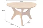 Konferenční stolek ARCHITECTURE 70 CM masiv akácie honey