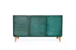 Komoda GOLDEN SUNSET 140 CM tyrkysová masiv mango