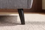 Rozkládací křeslo SMART MULTIFUNCTION 100 CM šedé samet Rozkládací křeslo SMART MULTIFUNCTION 100 CM šedé samet