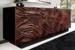 Komoda FLUID 3D 175 CM ořechově hnědá masiv akácie