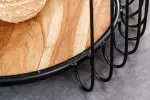 Odkládací stolek TRUE ELEMENTS 50 CM přírodní/černá masiv akácie