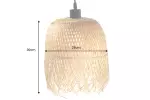 Stropní svítidlo ORGANIC LIVING II 30 CM přírodní bambus