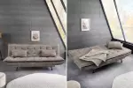 Rozkládací pohovka JAZZ 190 CM taupe mikrovlákno Rozkládací pohovka JAZZ 190 CM taupe mikrovlákno