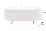 Pokojová lavice s ÚP VOQUE 110 CM krémově bílá colin bouclé Pokojová lavice s ÚP VOQUE 110 CM krémově bílá colin bouclé