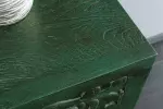 Komoda PEACOCK 3D 175 CM zelená masiv mango