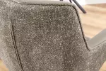 2SET jídelní židle LE GRAND 180° taupe/černá pravá kůže/texturovaná tkanina