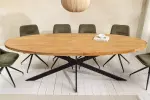Oválný jídelní stůl GALAXIE 240 CM masiv mango