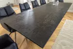 Jídelní stůl INFINITY RUST BLACK 180-220-260 CM keramika rozkládací