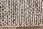 Koberec WOOL 240x160 CM stříbrně šedá vlna