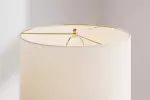 Stolní lampa ELEGANCIA 70 CM černá/bílá keramika