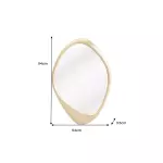 Nástěnné zrcadlo ORGANIC 95 CM zlaté