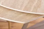 Jídelní stůl INCEPTION GREIGE 130-190 CM travertin rozkládací