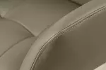 2SET jídelní židle SIGNATURE taupe/černá pravá kůže otočná