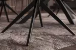 Jídelní židle LUGANO otočná 360° šedá/černá samet Jídelní židle LUGANO otočná 360° šedá/černá samet
