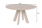 Kulatý jídelní stůl ART WOOD 140 CM masiv mango
