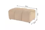 Taburet CLOUD 100 CM tmavě žlutý samet Taburet CLOUD 100 CM tmavě žlutý samet
