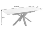 Jídelní stůl ETERNITY MRAMOR 160-200 CM keramika rozkládací