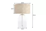 Stolní lampa CLASSICO 55 CM transparentní/zlatá