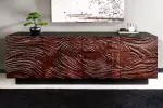 Komoda FLUID 3D 175 CM ořechově hnědá masiv akácie