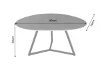 Konferenční stolek MARVELOUS ANTRACIT 90 CM keramika Konferenční stolek MARVELOUS ANTRACIT 90 CM keramika