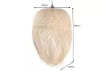Stropní svítidlo ORGANIC LIVING 65 CM přírodní bambus