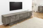 Televizní stolek ART DECO GREY 200 CM masiv mango